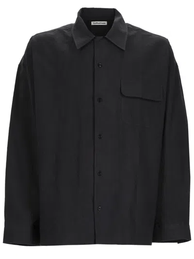 Ymc You Must Create Ymc Mini Charcoal Button-up Shirt For Men In Black