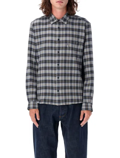 Ymc You Must Create Ymc Checked Shirt In Grey