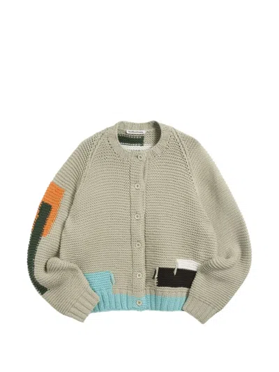 Ymc You Must Create Colour-block Cardigan In Gray