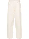 Ymc You Must Create Tearaway Tapered Jeans In Beige