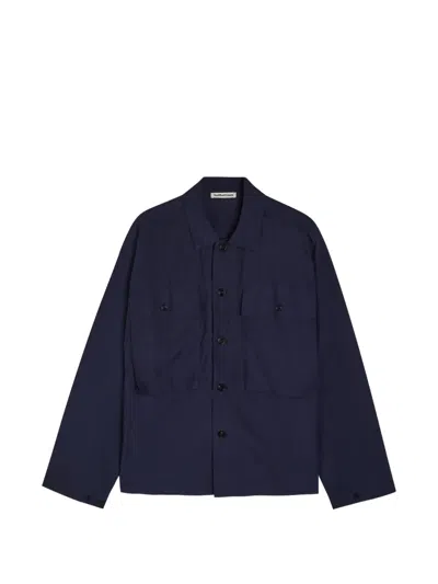 Ymc You Must Create Ymc Chest Patch Pocket Cotton Shirt In Blue