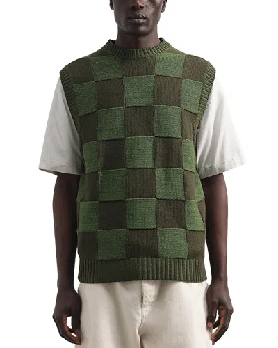 Ymc You Must Create Crewneck Tank Sweater Vest In Green