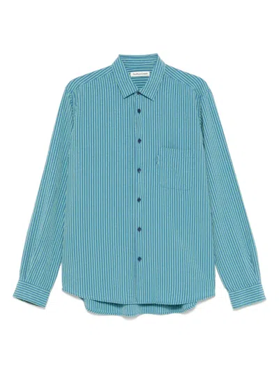 Ymc You Must Create Curtis Shirt In Blue