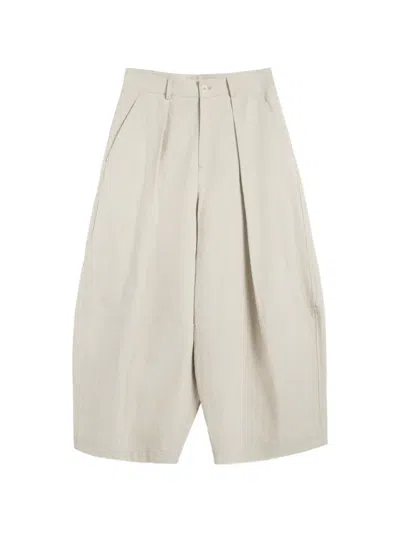 Ymc You Must Create Deadbeat Pleated Deadbeat Trouser In Neutral