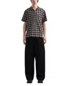 Ymc You Must Create Displaced Seam Baggy Jeans In Black In Black