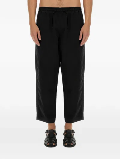 Ymc You Must Create Drawstring-waist Track Pants In Black