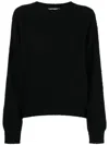 Ymc You Must Create Earth Jets Ribbed-knit Sweatshirt In Black