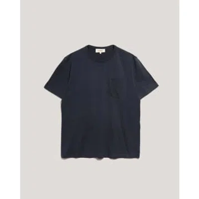 Ymc You Must Create Earth Wild Ones Pocket T-shirt Navy In Blue