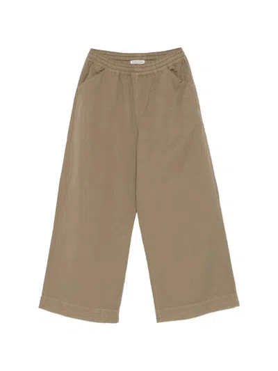 Ymc You Must Create Elasticated Trousers In Brown