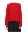 Ymc You Must Create Ssense Exclusive Red Jets Sweater In Red