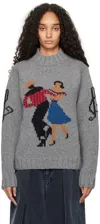 Ymc You Must Create Gray Bluto Sweater In 01-grey