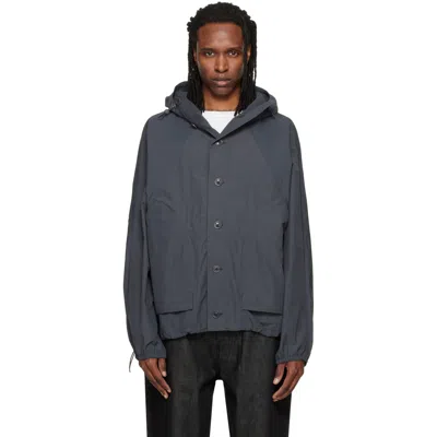Ymc You Must Create Gray Bonehead Jacket In Blue