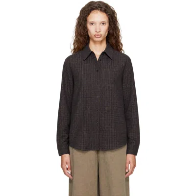 Ymc You Must Create Gray Eva Shirt In Brown