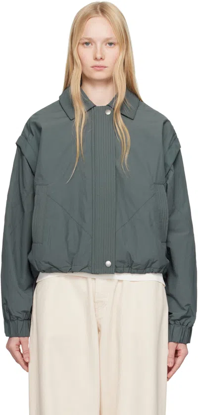 Ymc You Must Create Gray Heath Bomber Jacket