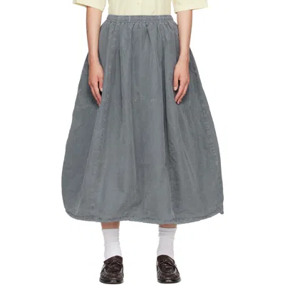Ymc You Must Create Gray Parachute Midi Skirt