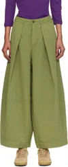 Ymc You Must Create Green Deadbeat Trousers In Green