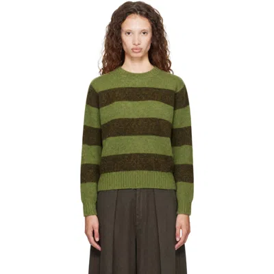 Ymc You Must Create グリーン Jets ボーダー セーター In Green