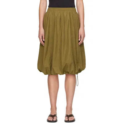 Ymc You Must Create Green Parachute Midi Skirt
