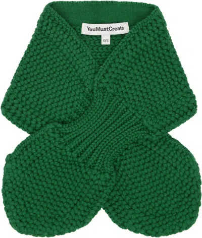 Ymc You Must Create Green Slot Scarf