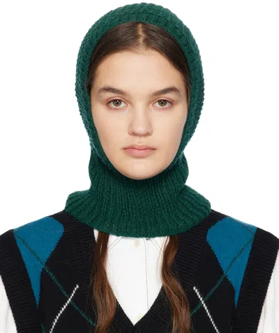 Ymc You Must Create Green Wool Balaclava In 30-green