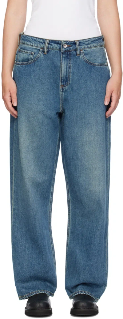 Ymc You Must Create Indigo Silver Jeans In 40-washed Indigo