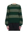 Ymc You Must Create Jets Stripe Sweater In Green