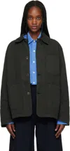 Ymc You Must Create Khaki Construction Jacket In Blue