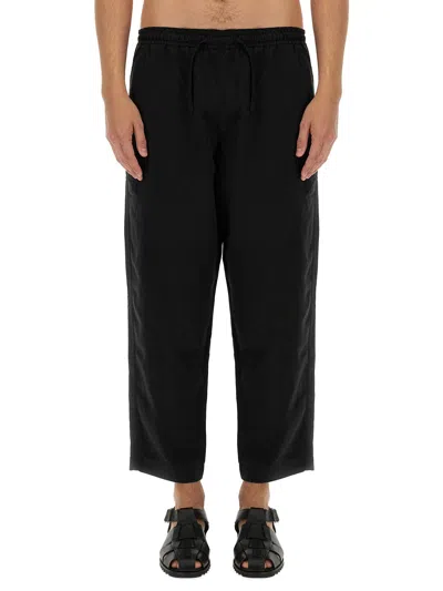 Ymc You Must Create Linen Blend Pants In Black