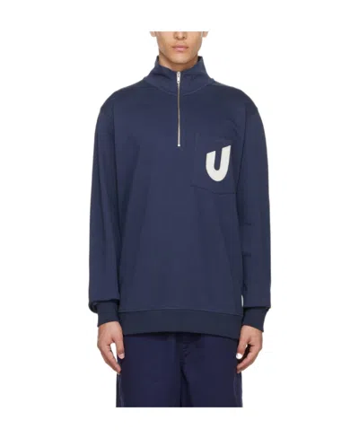 Ymc You Must Create Logo Sweater In Blue