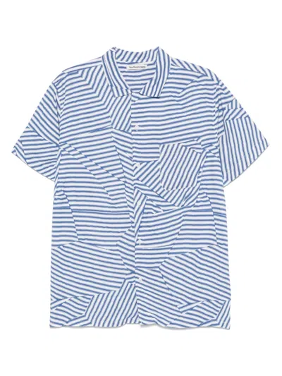 Ymc You Must Create Malick Shirt In Blue