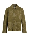 Ymc You Must Create Man Jacket Military Green Size L Cotton, Elastane In Green