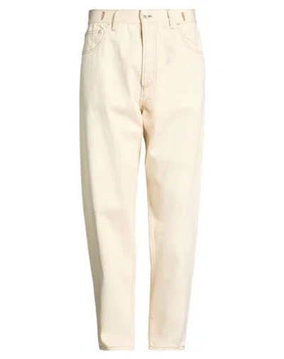 Ymc You Must Create Man Jeans Cream Size 34 Organic Cotton, Polyester In Neutral
