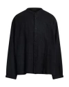 Ymc You Must Create Man Shirt Black Size M Linen In Black