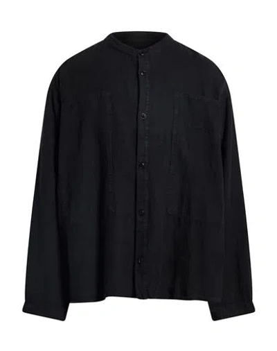 Ymc You Must Create Man Shirt Black Size M Linen