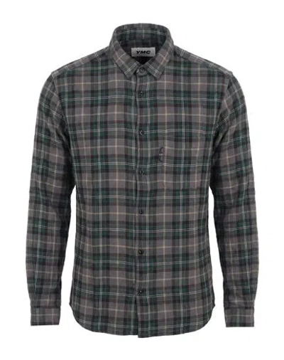 Ymc You Must Create Man Shirt Dark Green Size S Cotton In Black