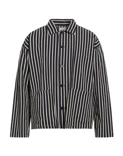 Ymc You Must Create Man Shirt Midnight Blue Size L Cotton