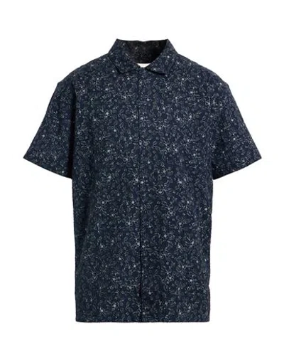 Ymc You Must Create Man Shirt Navy Size L Cotton In Blue