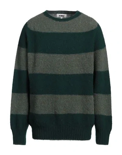 Ymc You Must Create Man Sweater Dark Green Size Xl Wool