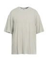 Ymc You Must Create Man T-shirt Grey Size L Organic Cotton, Elastane In Gray