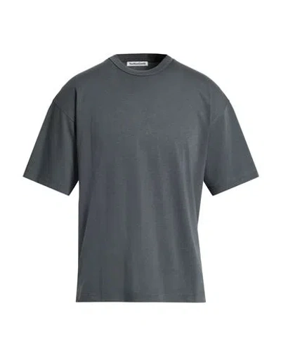 Ymc You Must Create Man T-shirt Charcoal Size S Lyocell, Cotton In Gray