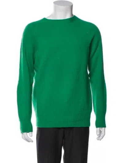 Pre-owned Ymc You Must Create Merino Wool Crew Neck Pullover In Green