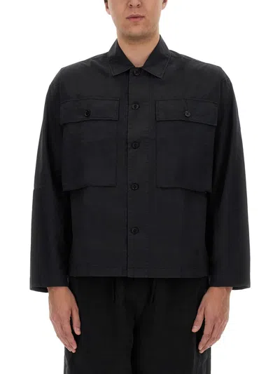 Ymc You Must Create Military Cotton Shirt In Black
