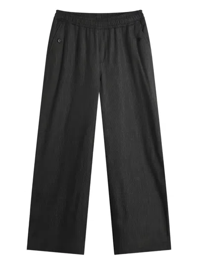 Ymc You Must Create Miners Pinstripe Trousers In Gray