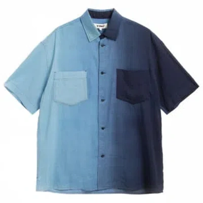 Ymc You Must Create Mitchum Short Sleeve Shirt Blue