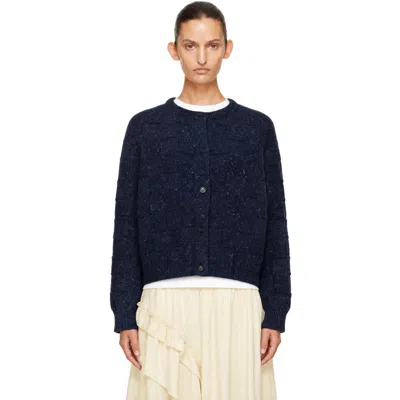 Ymc You Must Create Navy Atomic Cardigan In Blue