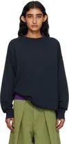 Ymc You Must Create Navy Studio Sweatshirt In Blue