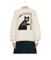 Ymc You Must Create Off-white Bluto Vixen Sweater In Cream-white