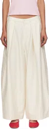 Ymc You Must Create Off-white Deadbeat Trousers In Neutral