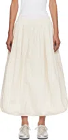 Ymc You Must Create Off-white Parachute Midi Skirt In White