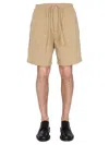 Ymc You Must Create Ymc Paisley Jacquard Shorts In Beige